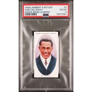 1936 Lambert & Butler Cab Calloway PSA 4 Minnie the Moocher Singer Bandleader